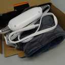 Graphene-Infused Weighted Heating Pad, Effective Pain Relief Instant Heating Pads for Neck and Shoulders and Back, Ergonomic Heated Wrap w/ 6 Heat Options 4 Auto Timer, Christmas Gifts for Women Men (23.6''x19'' Blue)