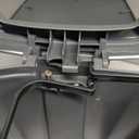 Small Bathroom Trash Can with Lid Soft Close, 10 Liter/2.6 Gallon Slim Garbage Can-Metal Step and Press top Lid, Mini Modern Waste Basket for Toilet, Office, Bedroom,Dorm,Dark Gray