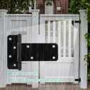 5 in T-Strap Shed Door Hinges 260 Lbs Capacity,6 Pack Heavy Duty Gate Hinge