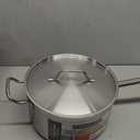 Thundergroup 7-3/5 qt, 10-1/4" Diameter Sauce Pan with Lid, Stainless Steel, Encapsulated Base, Dishwasher Safe, Standard Electric, Gas Cooktop, Halogen & Induction Ready, Oven Safe, Heavy-Duty, NSF
 4.5 Quart