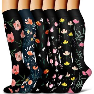 COOLOVER Compression Socks for Women and Men - Best for Circulation, Running, Athletic, Recover, Nurse, Travel, Large-X-Large