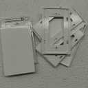 1-Gang Screwless Blank Wall Plate Cover Blank Switch Outlet Electrical Faceplate for Light Switch, Receptacle, Dimmers, USB Outlet, GFCI, Child Safe Cover Plate, White (4-Pack)