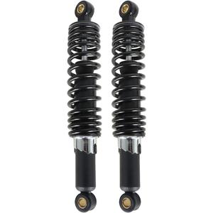 320mm 12.5 Pair Motorcycle Rear Shock Absorbers Replacement for Suzuki Yamaha Honda XL 883 1200 (Black)