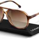 livho Trendy Polarized Aviator Sunglasses Women Men, Retro Sun Glasses for Women Men 2025, Oversized UV Protection Shades