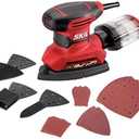 SKIL Corded Multi-Function Detail Sander with Micro-Filter Dust Box 3 Additional Attachments & 12pc Sanding Sheet- SR232301
