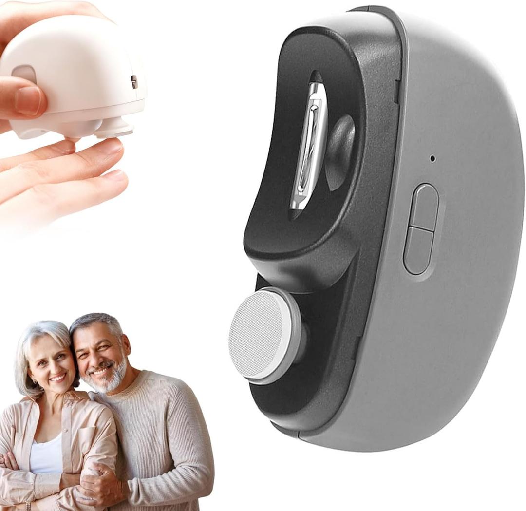 Easyclip Smart Nail Clipper - 3 in 1 Smart Electric Nail Clippers for Seniors, Baby and Adults,Polishing Clipper with LED Light,Suitable for Fingernail Toenails(Gray)