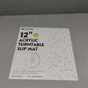 Turntable Mat Record Platter Slipmat: Greenlit Acrylic Record Player Platter Vinyl Slip Mats for Turntables Antistatic Tighter & Defined Bass, Green