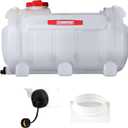 Chapin 98142 Water Storage Tank, 40Gallon, Utility Water Supply, Translucent ChemicalResistant Poly Tank, 6" Wide Cap, 2" Drain & GardenHose Port for Farms, Acreage, Gardens & Orchard