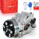 PHOBOOS A/C Compressor with Clutch Compatible with Acura ILX 2013-2015 2.0L & Honda Civic 2012-2015 1.8L, Fast Cooling, Low Noise, Easy Installation, Ref. CO-9779C