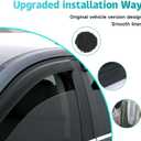 Window Rain Guards Compatible with 2026 Nissan Sentra Window Visors Vent Wind Deflectors All Weather Sediment Protection Compatible with Nissan Sentra Accessories 2026