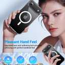 Magnetic for iPhone 17 Air Case, [Anti-Slip] [Military-Grade Drop Protection] [Camera Protection] Skin-Friendly Slim Matte Shockproof Protective for iPhone 17 Air Phone Case, Crystal Clear
