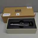 INIA 3-in-1 Red Light Therapy for Face and Neck Beauty Device for Puffiness & Skin Firming Skincare Tool (Black)