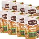 Nutrish Soup Bones Premium Dog Chews with Real Chicken and Veggies, 6.3 oz. Bag, Pack of 8 (Rachael Ray)