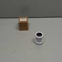 1-Inch to 1-1/4-Inch Straight Extension Coupling Trap Adapter Sliding Interface with Sealing Gasket for Sink, Sewer, Bathroom Drain Pipe Installation (White)