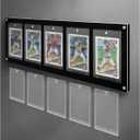 5 Card Display Frame, Black Acrylic for Trading Cards