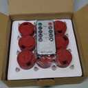 Tea Light Candles with Remote Control,Flickering Flameless LED Candle,Long Lasting 400+Hours,Battery Operated with Timer for Home Decoration Seasonal &Festival Celebration Red (24pcs)