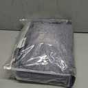 Navy Solid Full Blackout Curtain Heavy Linen Texture Window Treatment for Bedroom Noise Reducing Thermal Insulated Drapes 8 Grommets Top for Living Room with Liner, Indigo Blue, 50" x 84" x 2