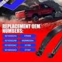 SMMS 2Pack Fuel Gas Tank Straps Compatible with Dodge Ram 1500 2002-2009, Ram 2500 3500 2003-2010 & Ram 2500 3500 11-19, Pickup, , Replaces OE 52102522AA, 52102522AB, 52102522AC, Black