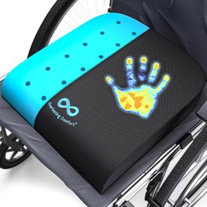 Everlasting Comfort Memory Foam Wheelchair Cushion - Gel Seat Cushion for Seniors and Adults - Pressure Relief and Tailbone Pain Support - Ventilated and Soft Cushion for Ultimate Comfort (Standard, A. Black Gel Infused)