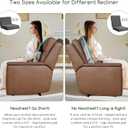 HIGOGOGO Corduroy Recliner Chair Cushion with Lumbar Support Pillow Soft Non-Slip 4" Thick Seat Pad Prevent Buttocks & Back Pain in Seniors (Grey, 12" Backrest)