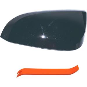Passenger Right Side Mirror Cover Cap Compatible with Toyota RAV4 2013-2018 XLE/SE/LTD, RAV4 HV 2016, 4RUNNER 2013-2023 - Without Side Camera Models, Glossy Black