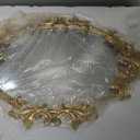 Gold Oval Wall Mirror, 19"x27" Vintage Decorative Baroque Hanging Mirrors for Bedroom, Living Room Dresser Decor, Entryway