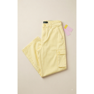 Wild Fable High Rise Cargo Jeans, M, Yellow