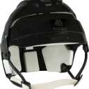 MyLec Pro Helmet with Chin Strap, Lightweight & Durable, High-Impact Plastic, Roller Hockey with Ventilation & Adjustable Elastic Straps, Secure Fit, 1/ 2" Foam Padding (Black, Large)