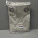 H.VERSAILTEX Linen Blackout Curtains 54 Inches Long 100% Blackout Thermal Insulated Textured Linen Look Curtain Draperies Anti-Rust Grommet, Energy Saving with White Liner, 2 Panels, Natural