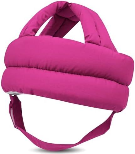 REFLYAWAY Baby Head Protector Baby Helmet for Crawling Walking, No Bumps Safety Head Adjustable Protective Cap for Walking, Playing (Rose Red)