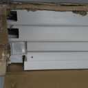 41in H x 44in W (2 Panels) No Dig Zippity Burbank Fence Kit, No Dig Fence Panels, White Vinyl Fences for Yard, Temporary Fence for Backyard, White Picket Garden Border, DIY Fence ZP19057