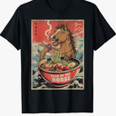 Zodiac Chinese New Year of The Horse 2026 Ramen Men Women T-Shirt, Size: M