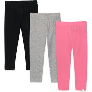 HonestBaby Baby-Girls Multipack Leggings Skinny, Flare and Cargo Pants Organic Cotton for Infant Baby Girls, Toddlers, Little Kids