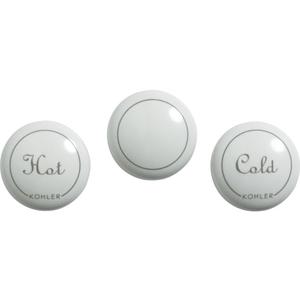 Kohler GP1077791-0 Plug Button with Fairfax Centerset Faucet, White, One Size