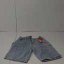 LifeShe Women's Denim Long Shorts Casual Baggy Bermuda Low Waist Summer Barrel Short Jean Pants, Medium