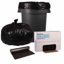 Boardwalk Recycled Low-Density Polyethylene Can Liners, 60 Gallon Garbage Bags, 1.8 mil, 38" x 58", Black, 10 Bags/Roll, 10 Rolls/Carton