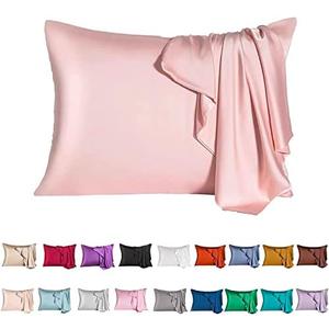 Pillowcase for Hair and Skin,Queen Size Cooling Pillow Case with Hidden Zipper,Allergen Proof Dual Sides Soft Breathable Smooth Pillow Cover for Women(Queen,)