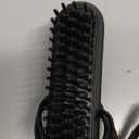 Heated Ionic Hair Straightening Brush for Men - 5 Temperature Settings, Anti-Scald, Beard Shaper & Travel Bag