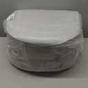 Outdoor Waterproof Olefin Chair Cushions 16"x17"x5" Patio Seat Cushions with 4-Level Color Fastness for Patio Furniture Round Corner Garden Sofa Pads with Removable Cover Set of 4, Light Gray