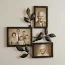 4x6,5x7 Vintage Black Collage Metal Picture Frames, 3-Pack Photo Collage Frame for Wall Decor,H 14 inch x W 14.6 inch