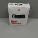 Pet Parents Washable Dog Diapers (3pack) + Extendrs of Durable Doggie Diapers, Premium Dog Diapers Female & Male (Large, Black) (Large (19-27"))