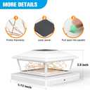 VOLISUN Solar Post Cap Lights Outdoor 12Pack, White Fence Cap Lights Solar Powered Fits 4x4 6x6 Wooden/4x4 5x5 Vinyl Post, Firefly filaments Lighting for Garden/Patio/Porch,with Warm White