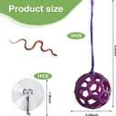 Slim Snake Ball Python Accessories Reptile Climbing Enrichment Toys Ball Jungle Gym for Small Python Playground Climbing Snake Exploring&Climbing Accessories (Purple)