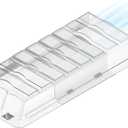 Sideways Magnetic Vent Extender for Under Furniture, Floor Resiter Vent Deflector Fits Vents 3" - 6" Wide (1PCS)