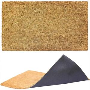 Ecomills Coco Coir Doormat, 36" x 48", 0.5" Thick Natural Coconut Fiber Mat with Vinyl Non-Slip Backing, Heavy Duty Front Door Entrance Mat