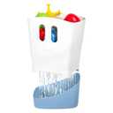 Ubbi Stand Up Bath Toy Storage Organizer, Bath Caddy with Removable Drying Rack Bin for Toddlers and Baby, Cloudy Blue (One Size)