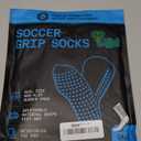 Lux Dual Grip Socks - Soccer Grip Socks for Men and Women. GripArray Performance & Comfort (Large, White)