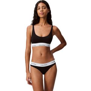 Calvin Klein Women's Modern Cotton Thong-Panty (Black)