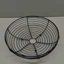 CAXXA Countertop Fruit Bowl, Wire Basket for Fruits, Breads, Vegetables, Snacks, Black