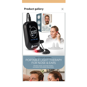 Lifepro Red Light Therapy Device for Nose & Ears, Rechargeable Near Infrared Nasal Therapy for Sinus and Ear Pain Relief, Effective Red Light Solution for Sinuses, Compact and Portable Therapy Tool